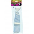 White Gangster Tie on Elastic